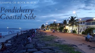 Rock Beach Pondicherry  White Town  A Glimpse after lockdown Pondicherry  Pondicherry ROCKBEACH [upl. by Aleunamme]