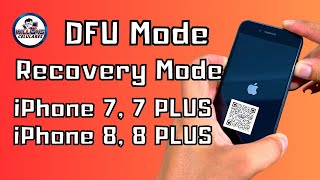 COMO COLOCAR IPHONE 7 7 PLUS IPHONE 8 8 PLUS EM DFU MODE  RECOVERY MODE [upl. by Hawkins862]