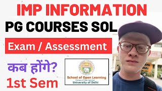 SOL PG First Semester exam 2023  Internal Assessment Id Card Information [upl. by Amle198]