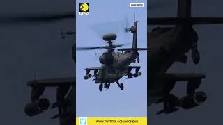 US Army releases footage of Apache attack helicopters conducting livefire drills in South Korea [upl. by Tsirhc299]