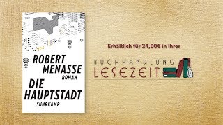 56 Buchempfehlung quotDie Hauptstadtquot von Robert Menasse [upl. by Samuela]