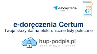 eDoręczenia Certum  Twoja skrzynka na elektroniczne listy polecone Kupisz na kuppodpispl [upl. by Eittel]