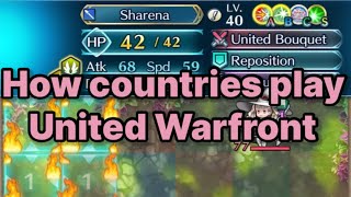 How Countries Play United Warfront  Fire Emblem Heroes shorts [upl. by Rettig]