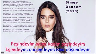 Simge  Öpücem Karaokestyle Lyrics [upl. by Limbert719]