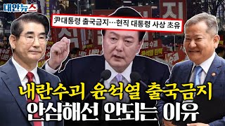 대안뉴스 사상 초유 대통령 출국금지 그러나 윤석열은 아직 탄핵되지 않았다 [upl. by Shela]