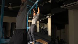 No grip pullups body weight 78kg pullday pullups gymexercises gymrat explorepage shortvideo [upl. by Nezah]