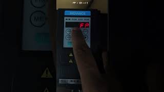 INOVANCE  MD200 VFD RESET  HOW TO SET DEFAULT PARAMETERS IN VFD electrical drive [upl. by Ilajna]