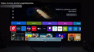 LG OLED tvken teljes chroma átvitel engedélyezése [upl. by Necila482]