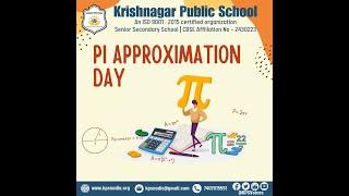 PI Approximation Day 2024 Krishnagar Public School [upl. by Nagirrek264]