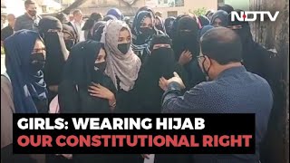 Students Stopped At Second Karnataka College Over Hijab [upl. by Adlemi]