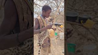 Hadzabe Traditional Stringed Instrumentshortsfeed hadzabetribe [upl. by Ferri]