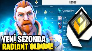 YENİ SEZONDA tekrardan RADİANT OLDUM  Valorant [upl. by Wootan]