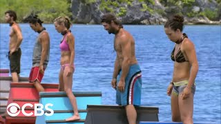 Survivor Cagayan  Immunity Challenge Bermuda Triangles [upl. by Sirois]