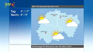 RTF 1  Wetter vom 19 März 2024 [upl. by Eibor491]