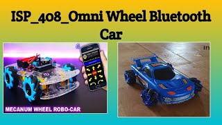 ISP408 Omni Wheel Bluetooth Car [upl. by Funk]