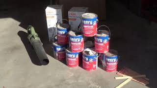 How to Apply Henry Roof Saver  Acrylic Roof Coating [upl. by Kenward]