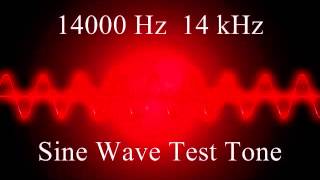 14000 Hz 14 kHz Sine wave test tone [upl. by Anastos260]