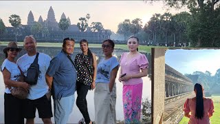 19 🇰🇭 2024  Angkor Wat  Watching the Sunrise angkorwat angkor cambodia temple sunrise [upl. by Dlanor175]