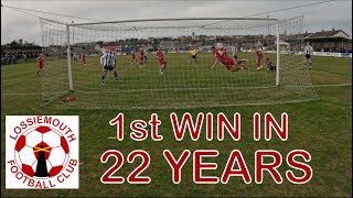 1st Win in 22 years in this fixture  Lossiemouth v Fraserburgh Breedon Highland League [upl. by Adnawot]