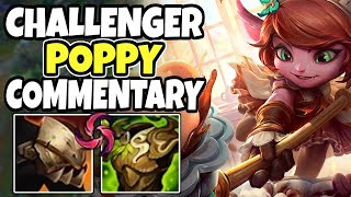 Challenger poppy shows you how to carry on support  1415 League of legends [upl. by Trev]