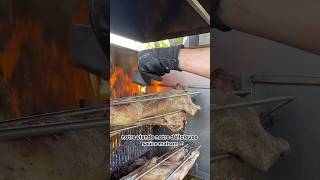 🔥 Les agneaux au feu de bois de La Maison du Porcelet ☎️ 06 77 38 15 39 barbecue agneau velleron [upl. by Harday166]