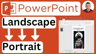 How to Change Page Orientation in PowerPoint from Landscape to Portrait  Easy to Follow [upl. by Marlena718]