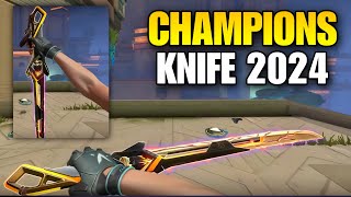 New Champions 2024 Knife Skin in Valorant [upl. by Karisa669]