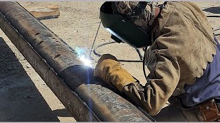 7018 Stick Welding  1F Welding of Pipe Strips  Welding Tips amp Tricks [upl. by Goulden]