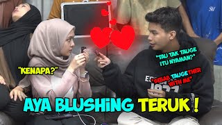 AYA BLUSHING SEBAB MIKHA AJAK KAHWIN   WHISPER CHALLENGE [upl. by Ynnav]