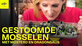 Lekkere gestoomde mosselen met mosterd en dragonsaus  Spring Steam  Sofie Dumont [upl. by Ayik]