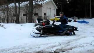 327 POLARIS PART 2 CHEVY V8 SNOWMOBILE [upl. by Atnwahsal715]