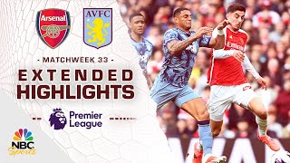 Arsenal v Aston Villa  PREMIER LEAGUE HIGHLIGHTS  4142024  NBC Sports [upl. by Festus429]