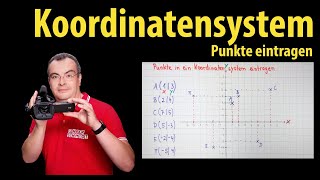 Punkt in ein Koordinatensystem eintragen  einfach erklärt  Lehrerschmidt [upl. by Namia]