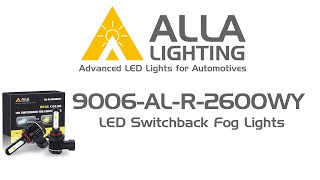 Review Install HB4 9006 LED Switchback Fog LightHeadlight Dual Color [upl. by Akino]