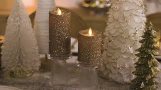 Luminara  Gold Glitter Flameless Candle [upl. by Elyrrad130]