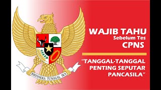 Tanggal Bersejarah Seputar Pancasila [upl. by Chiaki]