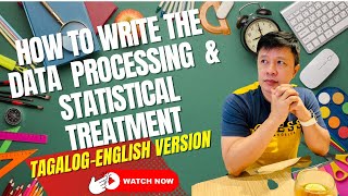 HOW TO WRITE DATA PROCESSING AND STATISTICAL TREATMENT [upl. by Alyosha]