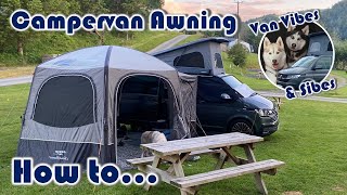 Driveaway Campervan Awning  Vango AirHub Hexaway II [upl. by Ecirtal]