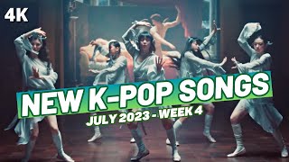 NEW KPOP SONGS  JULY 2023 WEEK 4 [upl. by Dwinnell659]