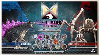 Godzilla vs scylla with Healthbars  GxK 2 TNE Trailer  Concept Game UI 7 [upl. by Letsyrk805]