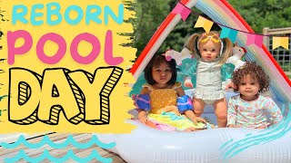 My REBORN DOLLS go SWIMMING 💦 🌞 Reborn Morning Routine reborn reborns rebornroleplay [upl. by Eeldarb]