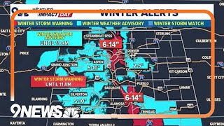 Extended forecast More snow chances in Denver this week [upl. by Binny]