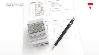 Energimåler med touchdisplay  EM340 fra Carlo Gavazzi [upl. by Nnayelsel]