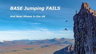 BASE JUMPING FAILS  UK CLIFF CARNAGE [upl. by Onilecram]