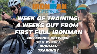 1 MONTH OUT TO MY FIRST FULL IRONMAN  Is there a difference between full amp half ironman training [upl. by Cuthbert703]