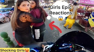 Girls Reaction😱on SuperBike cute GIRL 👧 Angry on BMW S1000RR Sound🚀 [upl. by Lenahs]