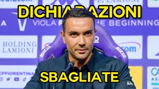 MANCATE REAZIONI E DICHIARAZIONI SBAGLIATE  Atalanta Fiorentina 32 [upl. by Youngman]