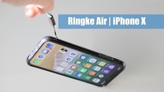 Carcasa Ringke Air Smoke para iPhone X Análisis y opinión [upl. by Nanaj]