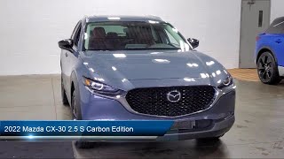 2022 Mazda CX30 25 S Carbon Edition Sport Utility Akron Canton Wadsworth Cuyahoga Falls Green [upl. by Helse912]