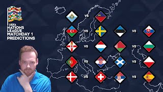 My UEFA Nations League Matchday 1 Predictions 050924 [upl. by Anibur952]